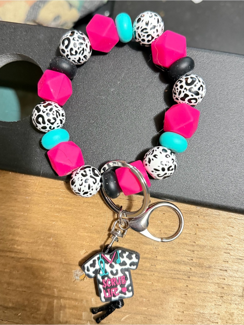 Scrub life key chain